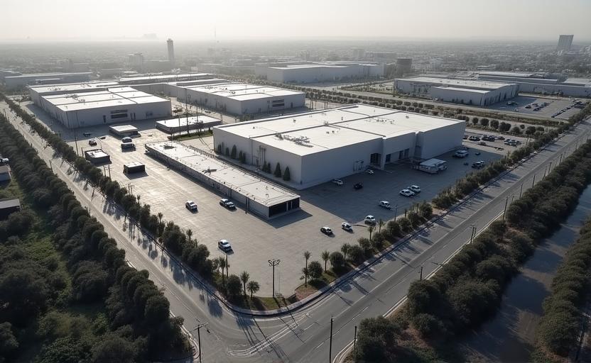 Mappa dell'area industriale di Roma Lazio