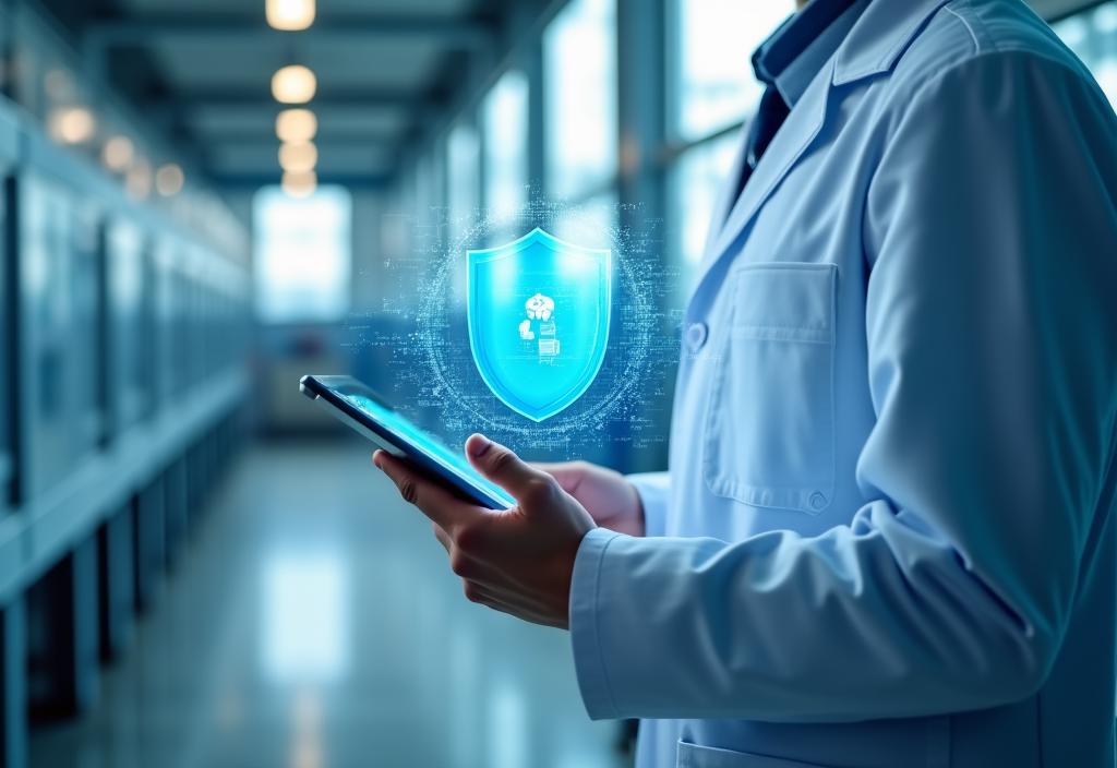 Concetto di sicurezza dati e conformità legale per industria agricola